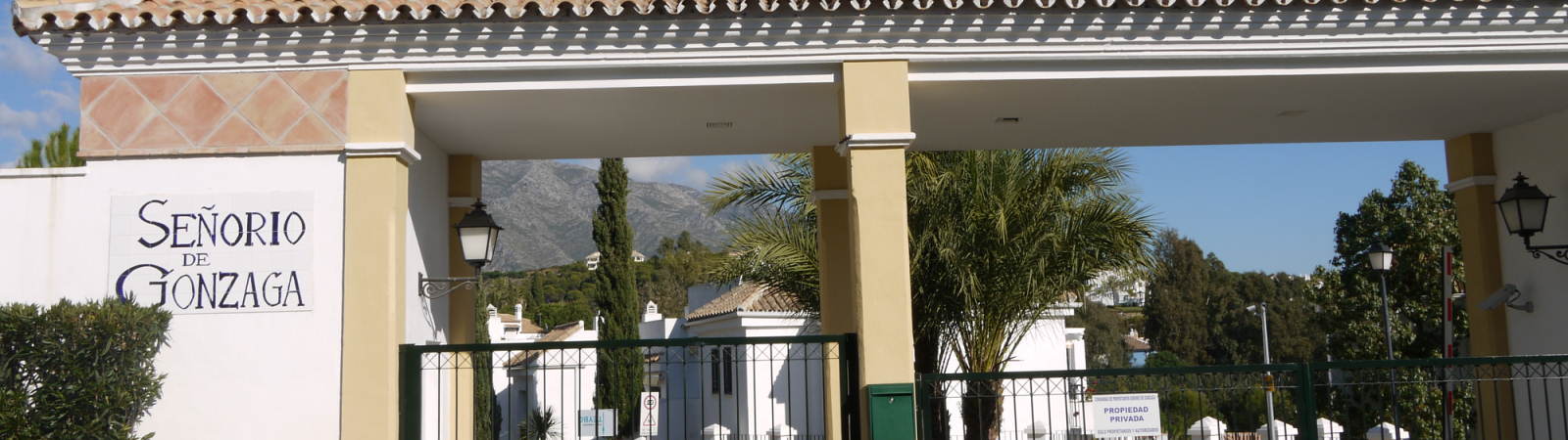 Entrance to the development